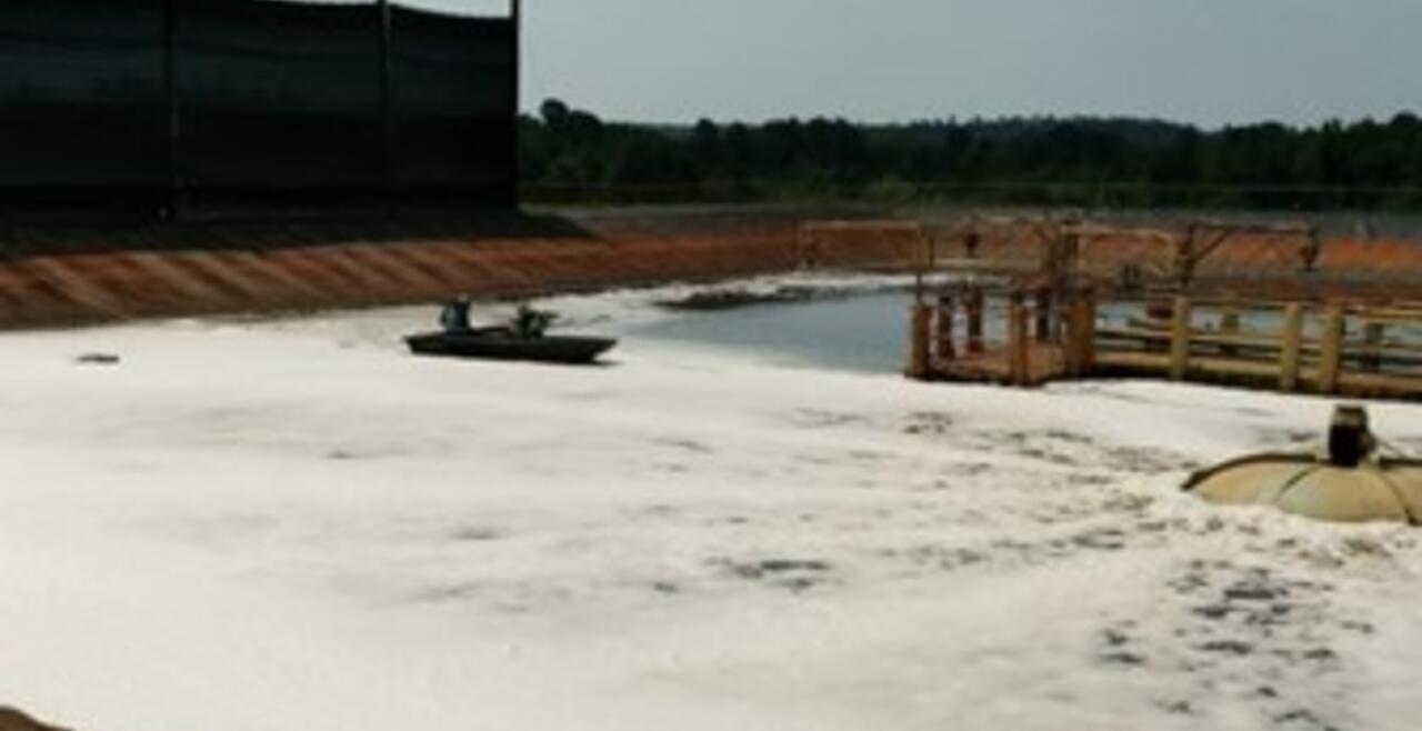 Leachate pond