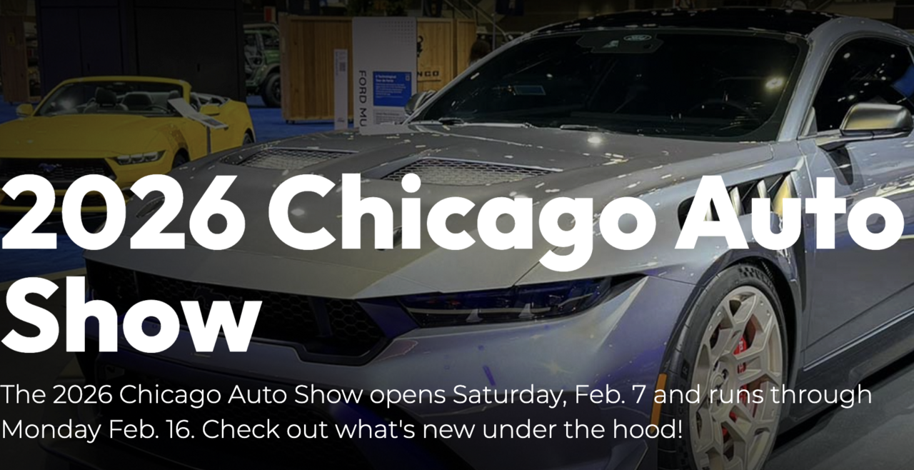 2026 chicago auto show details showing a silver sports car 