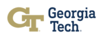 Georgia Tech logo with the letters "GT" in yellow and "Georgia Tech" in blue