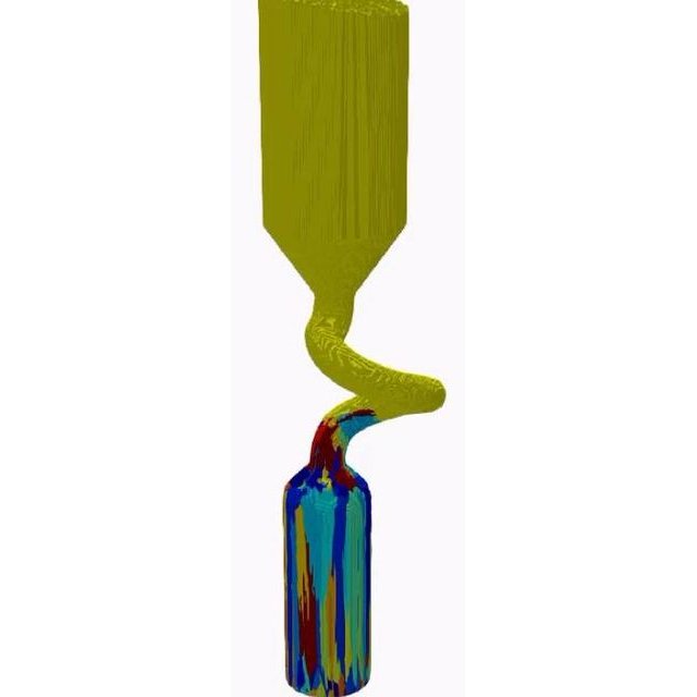 Simulated grain structure from muMatScale solidification modeling